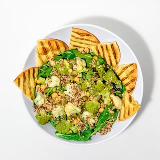 roasted cauliflower & quinoa salad (v)